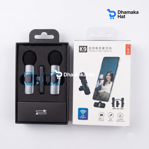 K9 Double Wireless Dual Microphone with Type-C Receiver